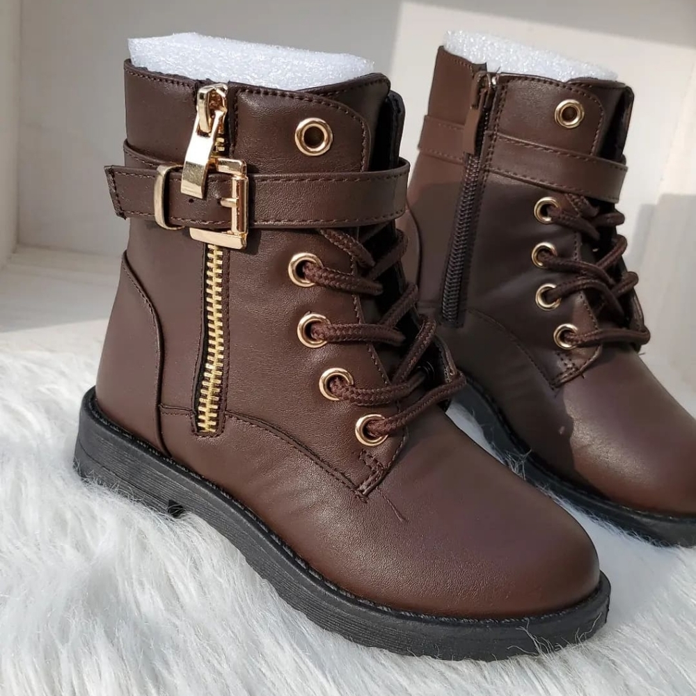 Brown Combat Boots